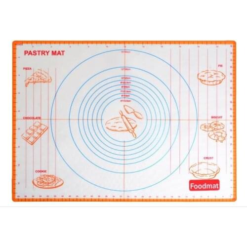 17.9x24 inch Large size of silicone baking mat,attach scale Kneading dough mat,non-stick Silicone baking rolling