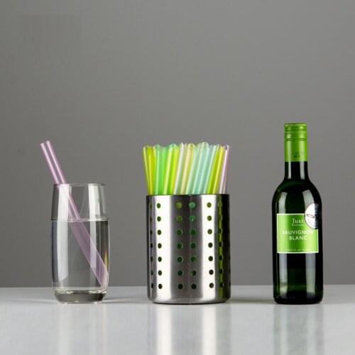 500 Pcs Disposable Plastic Straws pointed Multicolor juice Milk tea drinking straw Kids Birthday Wedding party Store Supply