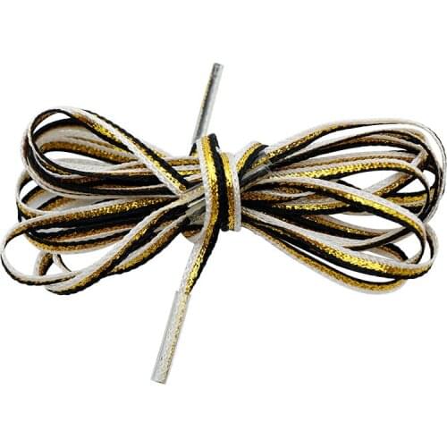 Coolstring 3.5MM Thiny Rope With Metallic Yarn Material Black-Golden-White Women Charmed Boots Lace Pajamas Waist High-End Gift