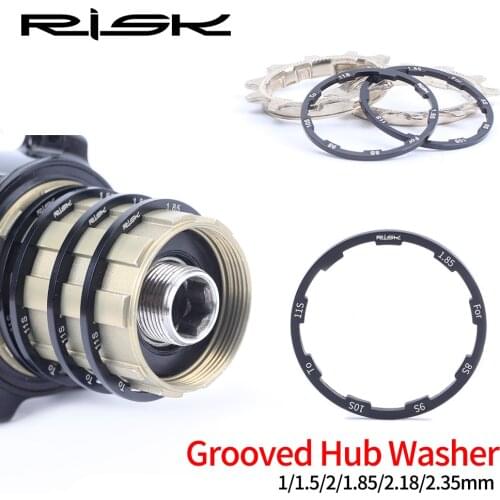 Bicycle Grooved Hub Washer MTB Bottom Bracket Spacers Flywheel Cassette Gasket Road Bike Free hub Washer 1/1.5/2/1.85/2.18/2.35m