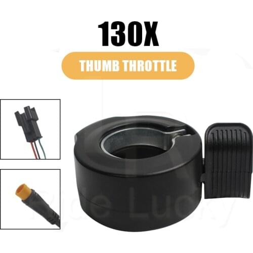 Wuxing high quality SM Waterproof 130X Thumb Throttle 24V 36V 48V 60V 72V Connector Electric Bike 3 pins Accessories