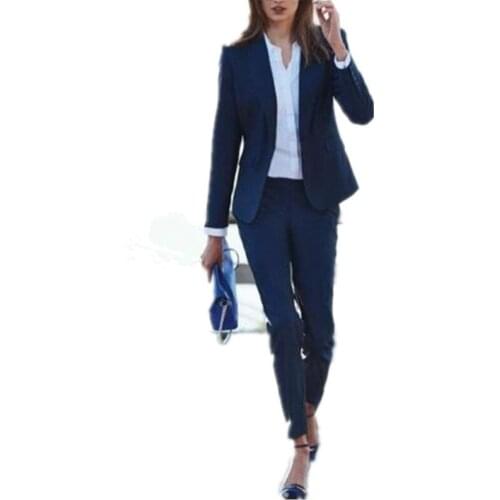 Women Pant Suits Custom Made Women Ladies Office Business Suits Jacket+Pants Formal Suits Custom