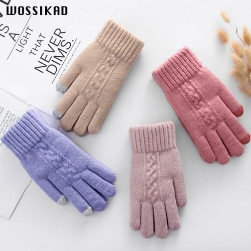 Women Gloves Winter Touch Screen Keep Warm Driving Gloves Luvas Modis De Inverno Guantes Invierno Guantes Mujer Moda 2019