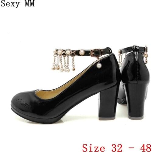 Women High Heel Shoes Platform Pumps Stiletto Woman High Heels Party Wedding Shoes Kitten Heels Small Plus Size 32 - 48