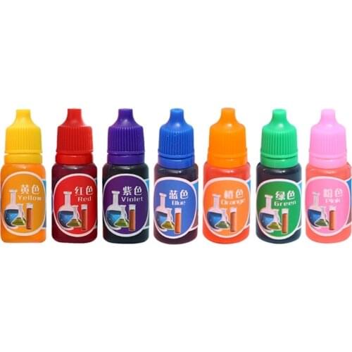 7 Colors 10ml Handmade Soap Dye Pigments DIY Liquid Pigment Slime Colorant for Painting Coloring Kids Toy