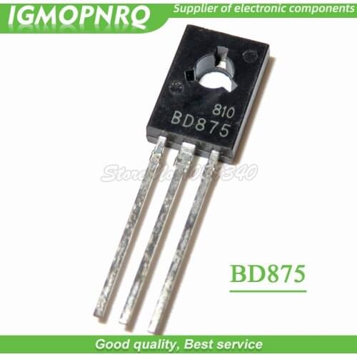 10PCS BD875 TO-126 BD 875 TO126 NPN planar transistor