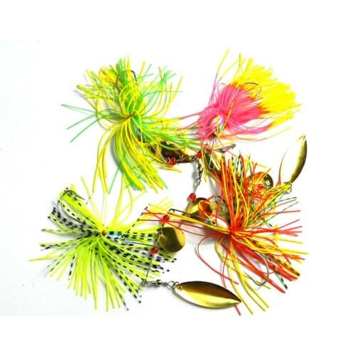 20pcs 19.8G 0.7oz spinner spoons lead head pike buzzbaits wobble crappie metal sequin hook fishing baits pesca fishing tackles