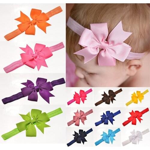 2018 Hot Hair Bands Floral For Girls Selling Kids Headband Baby Girls Flower Headband Lace Bow Hairband Flower Headbands