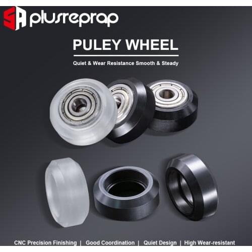 3D Printer Plastic Wheel POM Big Models Passive Round wheel Idler Pulley Gear for CNC Openbuilds V-Slot