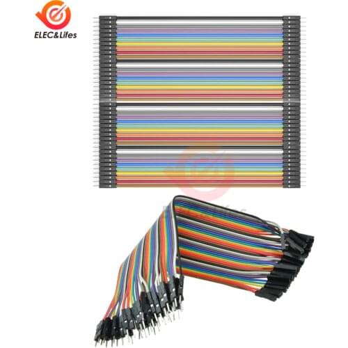 40 Pin Header 2.54mm Connector Dupont Cable Male to Male / Male to Female / Female to Female 40pin Dupont Line 10CM 20CM 40CM