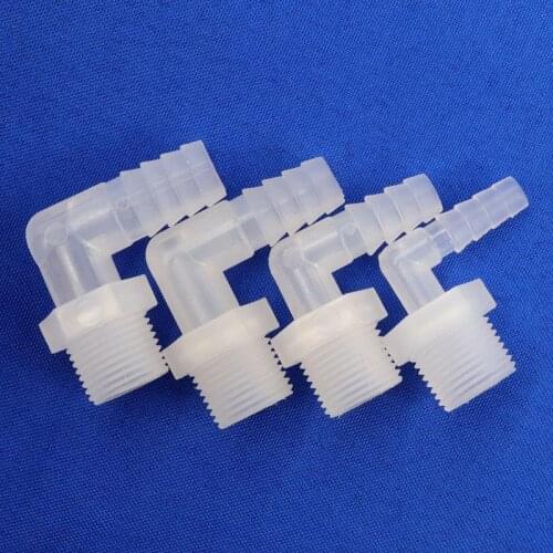 5~100pcs G3/8 To 6.4~11.1mm Male thread Pagoda elbow Connector Irrigation System Pipe Fittings Adapter Aquarium Tank Hose Joints