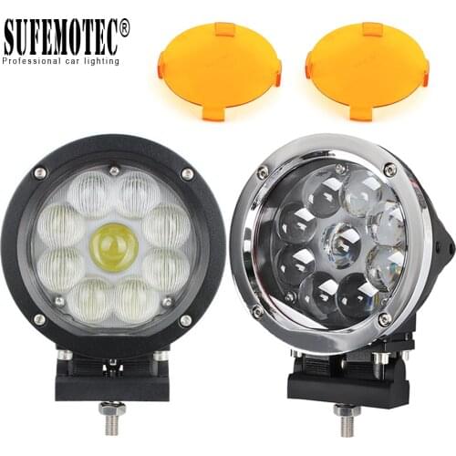 5.5 Inch Round 45W LED Work Light Spot Combo For Offroad Machinery 4WD ATV SUV Truck 4x4 Driving HeadLights Fog Lamps 12V 24V