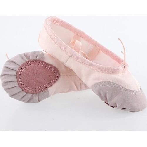 Girls Ballet Shoes Dancing Shoes For Kid Girl Women Soft Canvas Practice Shoes Leather Sole Ballerina Shoes Ballet Slippers