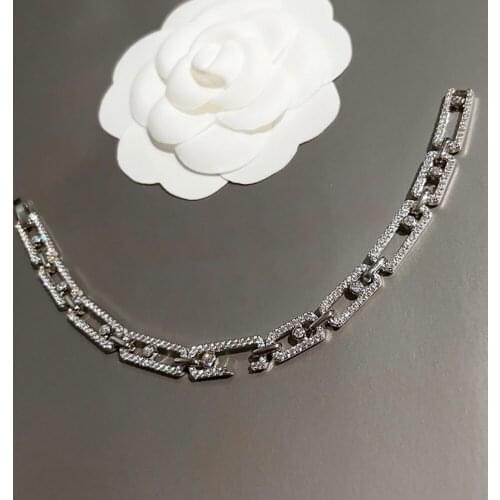 Hot Brand Pure 925 Sterling Silver Jewelry Top quality Zircon Sliding Lock Bracelet Sweet Romantic Europe Luxury Party Bangle