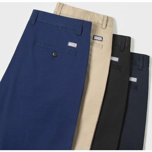 MenS Stretch Loose Thin Suit Trousers Business Casual Summer New Classic Fashion Straight-Leg Pants Male High-End Brand Clothes