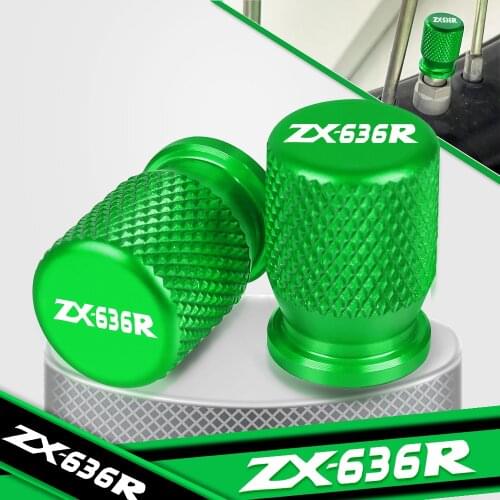 For KAWASAKI ZX636R ZX 636R ZX-636R ZX6 ZX6RR ZX 6RR 6R ALL YEARS Motorcycle CNC Accessorie Wheel Tire Valve Stem Caps Airtight