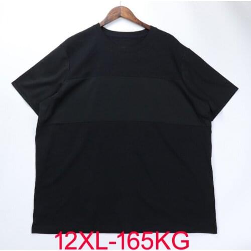 Black Oversized T Shirt Men Bodybuilding Fitness Loose Casual Lifestyle Wear T-shirt Male Streetwear Hip-Hop Tops 12xl 11xl 54