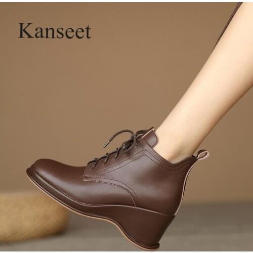 Женские ботильоны на танкетке Kanseet China At AliExpress