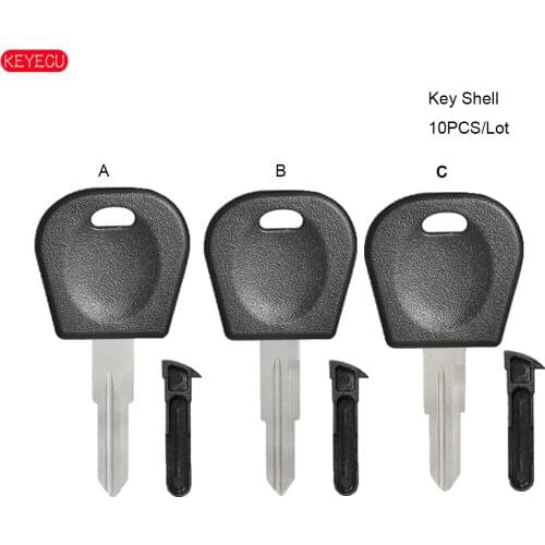 KEYECU 10PCS/Lot Transponder Key Shell Case With Plug Fob for Daewoo No Logo