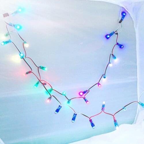 Hot 2017 hot DC 5V 50PCS WS2811 RGB Full Color 12mm Pixels digital Addressable LED String Hot Selling