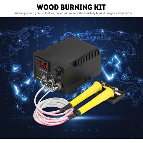 2020 New Woodburner Wood Burning Tool Kit Adjustable 0℃-800℃ Digital Display Woodburning Machine Set Electric Soldering Iron