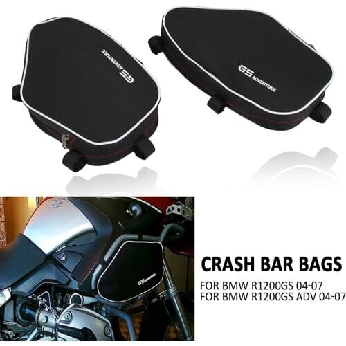 NEW Black Motorcycle FOR BMW R1200GS/Adv FOR SW Motech Frame Crash Bar Bags Waterproof Bag Tool 2004 2005 2006 2007