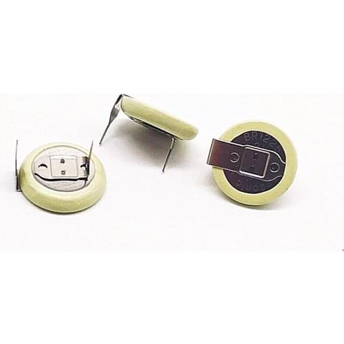 1pcs Original BR1225/H1A industrial control motherboard battery 3V button battery BR1225 with solder feet