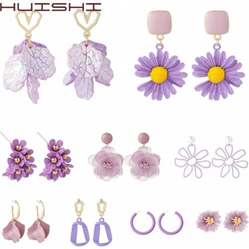 HUISHI Earrings 2020 Womens Silvery jewelry Earrings For Women Fashion Tassel Hanging Silvery Earrings 2020 Drop Women Jewelry