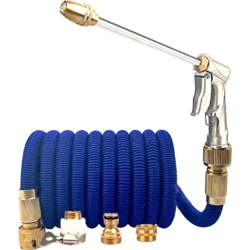 High quality gardening telescopic hose 2021 hot sale gardening hose household high pressure water gun hose garden watering hose