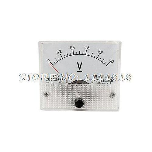 Fine Tuning Dial DC 0-1V Voltage Panel Meter Voltmeter