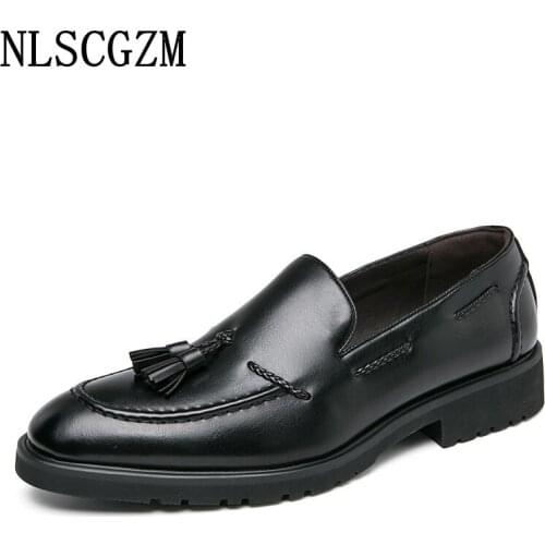 Loafers Men Dress Shoes Leather Office 2021 Italian Oxford Shoes for Men Wedding Dress Coiffeur Formal Slip on Shoes Men Zapatos