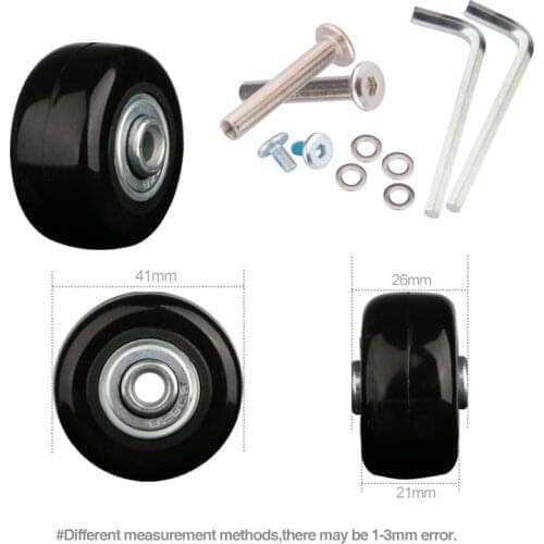 Trolley case universal wheel accessories password suitcase wheel pulley mute wheel repair shock absorption 20 inch 26 inch