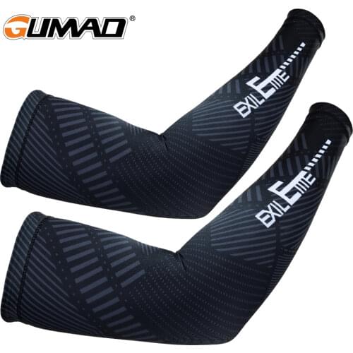 Breathable Sleeves Arm Cuffs Warmer Volleyball Armbands Bicycle Cycling Basketball UV Sun Protection Compression Arm Cover Men