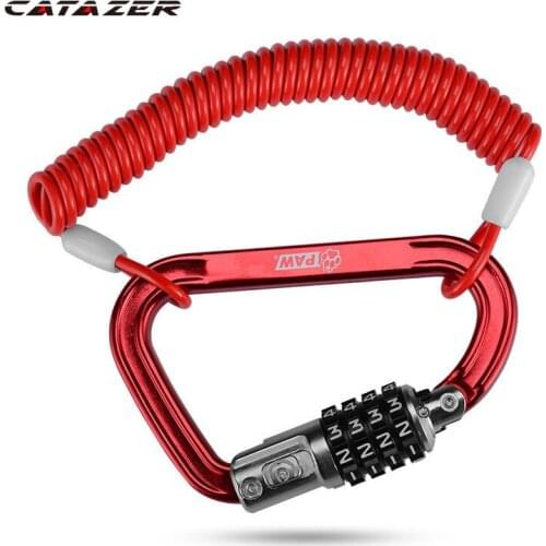 Cycling Bike Helmet Lock 4 Digit Combination Lock Cable For Motorcycle Helmets Jacket Luggage Security PIN Locking Chain