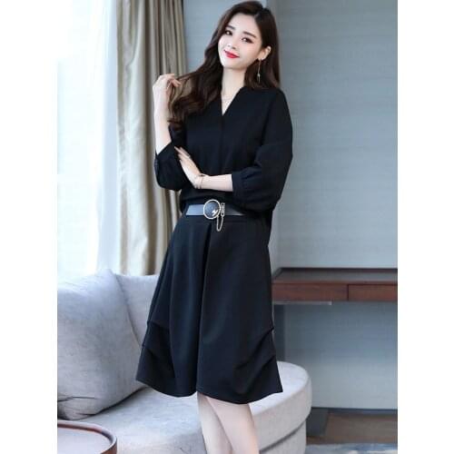 2020 2 Women Clothes Spring Autumn Plus Size Two Piece Sets Korean Style Skirt and Top Set Hft20A050 KJ5400
