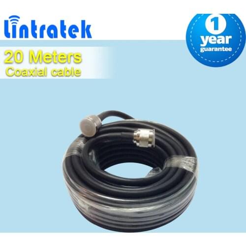 20 Meters High Quality N Male To N Male Connector 50ohm 5D Coaxial Cable For Mobile Phone Signal Booster Repeater Amplifier S23