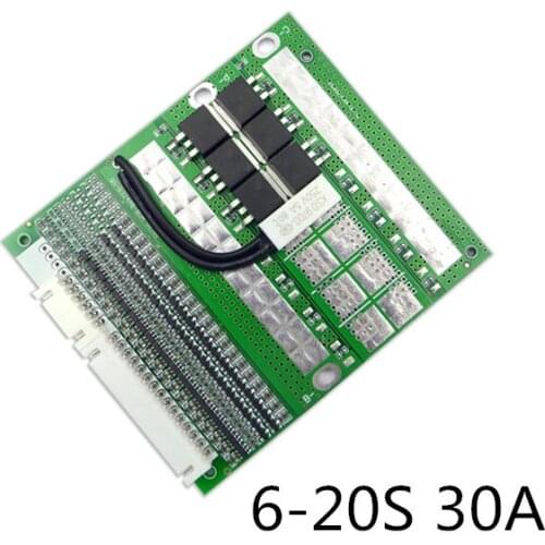 3.7V /3.2V 6S/7S/10S/13S/20S/6-20S 30A BMS Board /Li-ion Battery Protective board/Lifep04 battery protection board