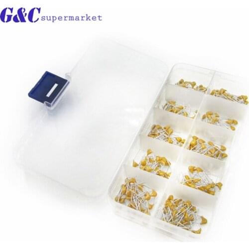 300pcs 10 Value 50V 10pF To 100nF Multilayer Ceramic Capacitor Vielfalt Kit AHS diy electronics