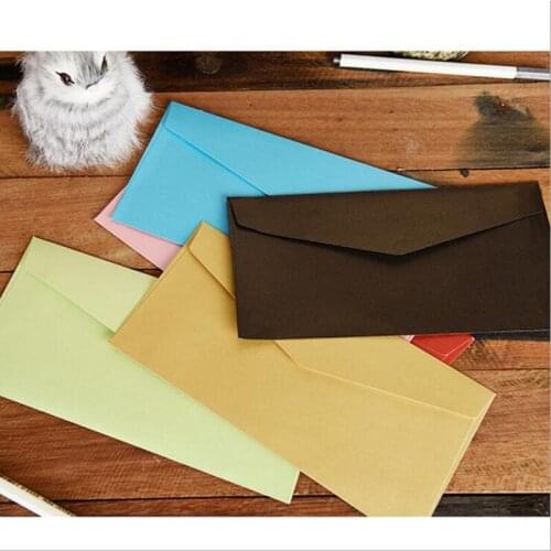 5 Pcs/lot Vintage Paper Envelopes Colorful Paper Envelope Wedding Invitation Envelopes Card Paper Bag Office School Supply