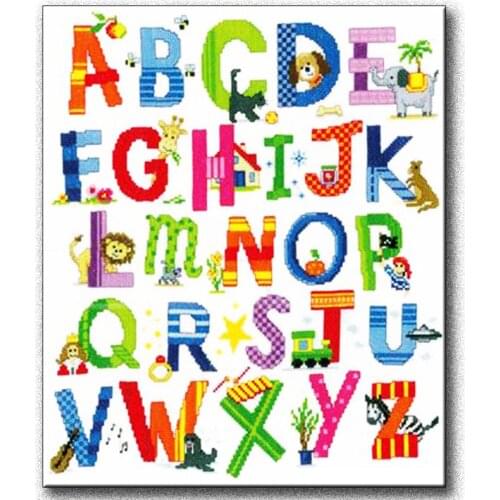 Full Square Round Drill 5D DIY Diamond Painting "Alphabet" Embroidery Cross Stitch Mosaic "Letter pattern" Home decor