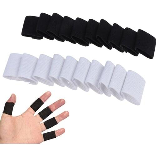 Arthritis Support Finger Guard Stretchy Sports Finger Sleeves Outdoor Basketball Volleyball Finger Protection 10pcs