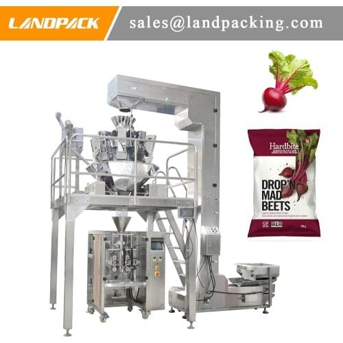 Automatic Multihead Linear Weigher Beet Root Vertical Form Fill Seal Machine Precision Weighing Packaging Machine