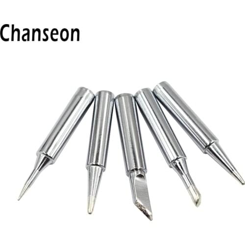 Chanseon 5pcs Lead-free Solder Screwdriver Iron Tip 900M For Hakko Rework Soldering Station Tool
