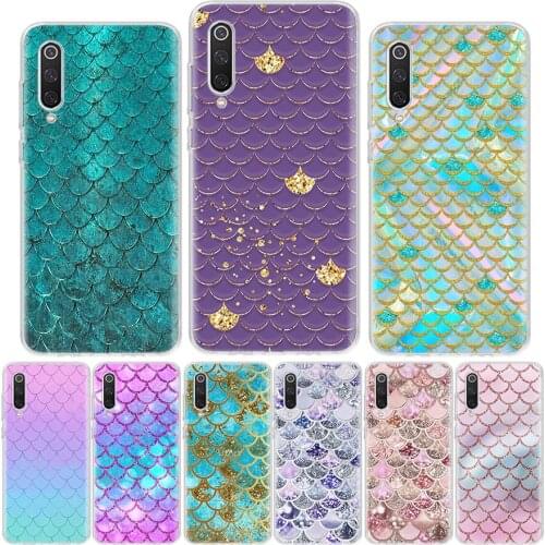 Mermaid Fish Scale Pattern Phone For Xiaomi Redmi Note 10 Pro 9 9S 9C 9A Case 8 8T 8A 7 7A 6 6A 5 5A S2 K20 K30 Coque