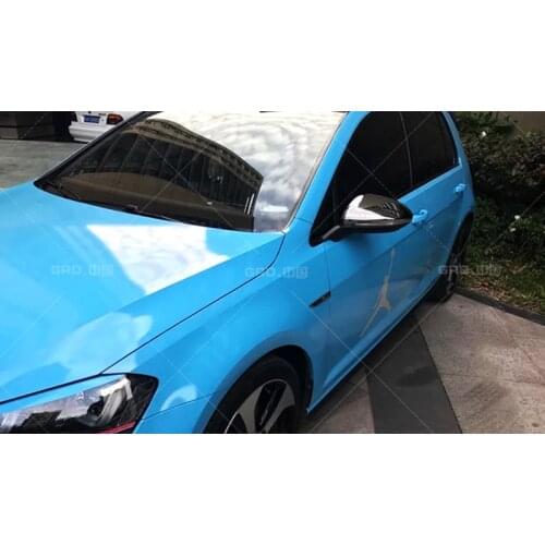 Tungsten steel black For VW GOLF 7 MK7 MK7.5 GTI R GTE GTD 2013 2019 Touran 2016 2017 Side Rearview Mirror Cover Replacement Cap