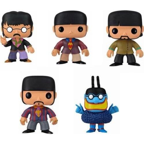 The Beatles singer John 27# Paul 28# George 29# Ringo 30# Blue 31# PVC Action Figure Collectible Model toys