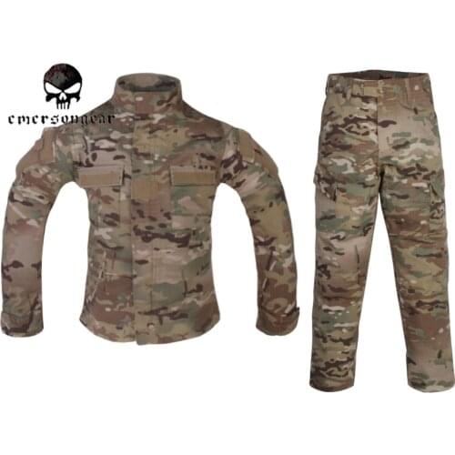 Emersongear Combat Uniform For 6Y-14Y Children Kids bdu Military Tactical Suit Multicam EM6929