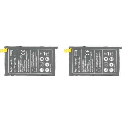 ITopZea 2Pcs 2300mAh / 8.85Wh LIS1529ERPC Replacement Li-Polymer Battery For Z1 mini D5503 Z1 Compact M51w