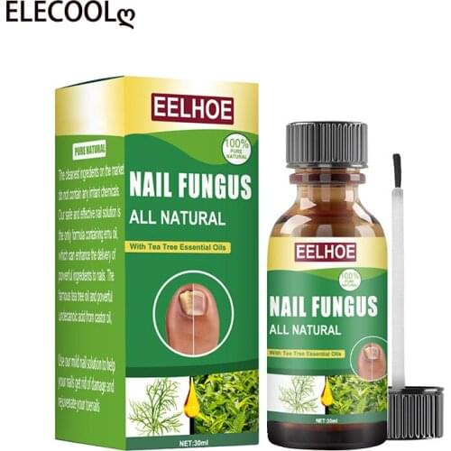 ELECOOL Tea Tree Oil Fungal Nail Treatment Essential Oil Hand And Foot Whitening Toe Nail Fungus Removal Feet Care