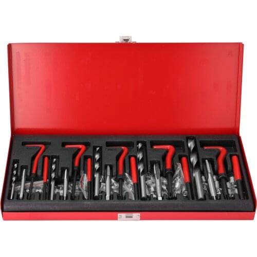 131Pcs 88Pcs Car Thread Repairing Tool Kit Spanner Wrench Inserts Drill Tap Set for Restoring Damaged Threads